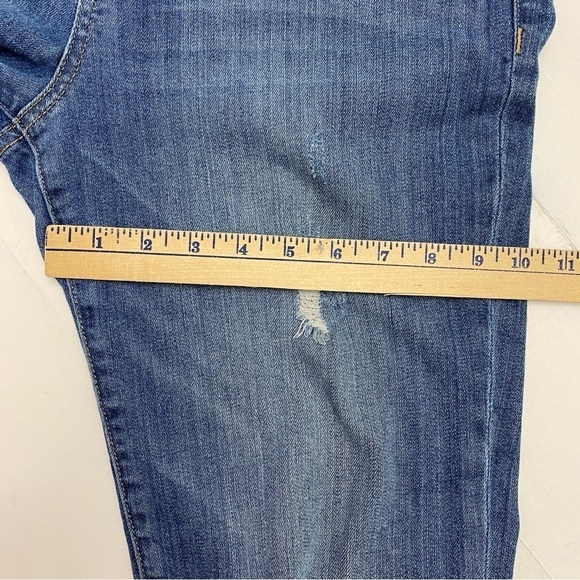 Kut from the Kloth Boyfriend Mid Rise Jeans Ripped Well Loved Women Size 10 - Picture 3 of 16